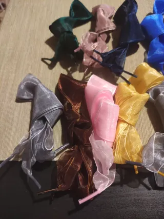 Cordones de organza para zapatos