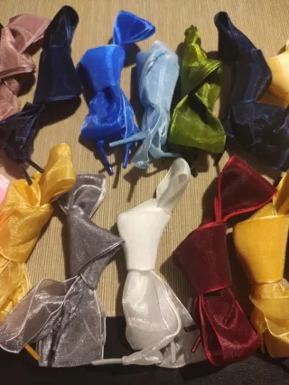 Cordones de organza para zapatos