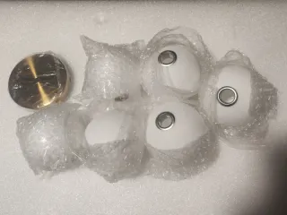 Lampada a sospensione in oro metallo e cristallo