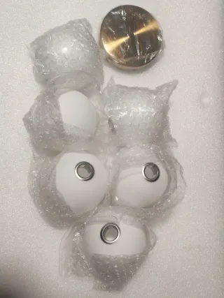 Lampada a sospensione in oro metallo e cristallo