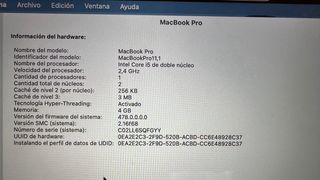 MacBook Pro 13 Retina Finales de 2013
