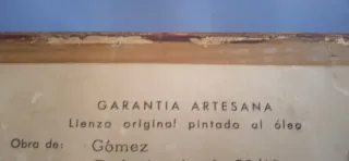 SE REGALA LIENZO ORIGINAL