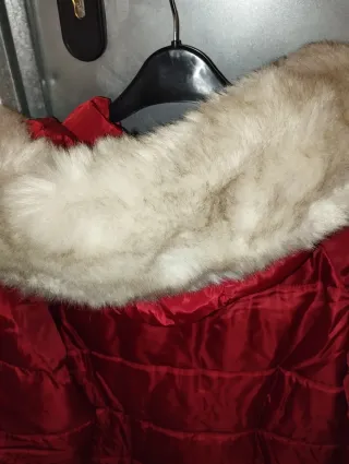 Plumas rojo con capucha