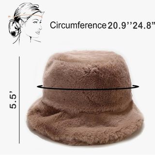 Gorro de pescador peludo grande