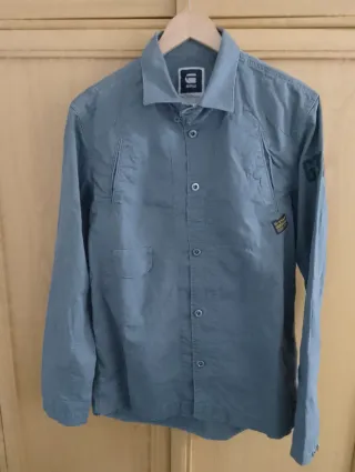 Camisa G-Star Raw Explorador, gris. Hombre.