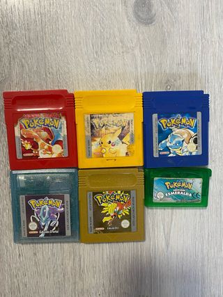 Pack 6 Juegos Pokémon Game Boy