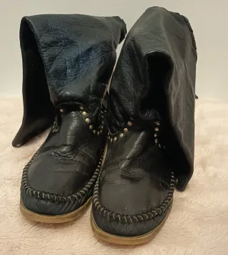 Botas Indianinis Héctor Cuero Negras Talla 38