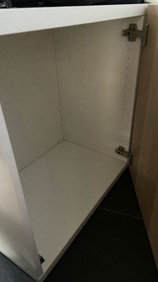 Mueble Comedor Blanco y Madera