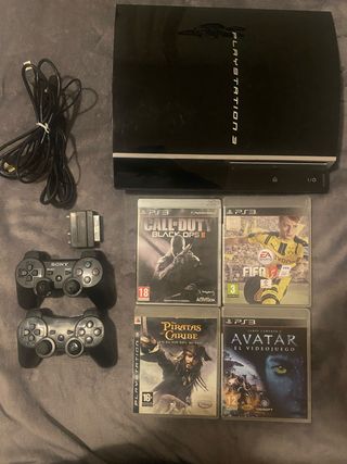 Consola PS3 Fat 75GB Nera + 4 Giochi