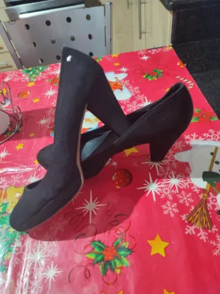 Zapatos Mustang Negros Tacon