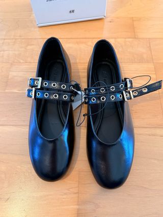 Bailarinas H&M Piel Negra