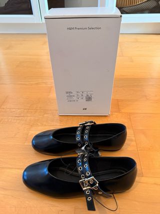 Bailarinas H&M Piel Negra