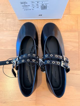 Bailarinas H&M Piel Negra