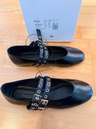 Bailarinas H&M Piel Negra
