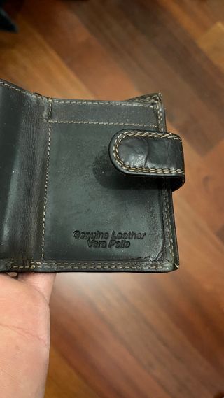 Portafoglio in vera pelle