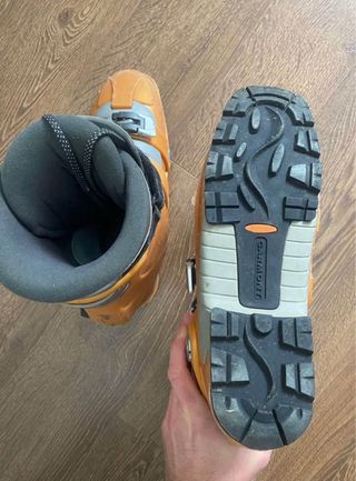 Scarponi sci alpinismo Garmont arancioni