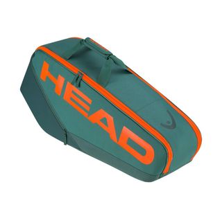 Raquetero HEAD verde y naranja sin usar.