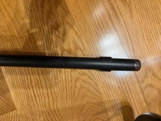 Galán de noche de metal negro vintage