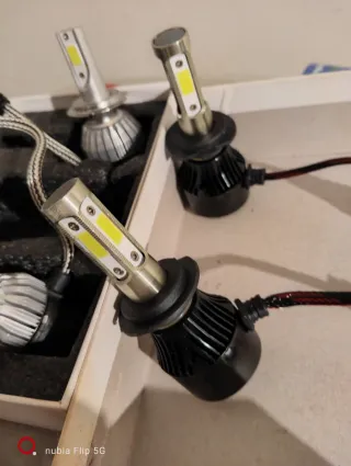 4 Lampade H7 LED 360° Fari