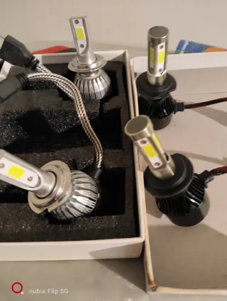 4 Lampade H7 LED 360° Fari