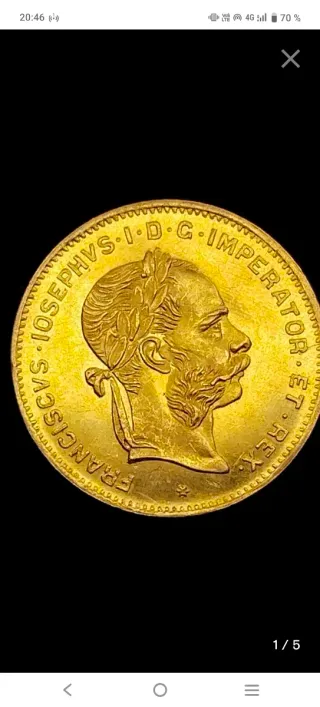 Moneta d'Oro Austria Francesco Giuseppe I Imperatore