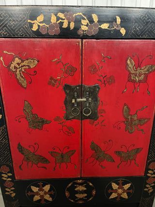 Mesita auxiliar antigua restaurada