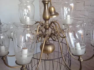 Lámpara araña bronce original