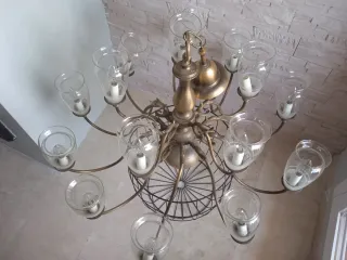Lámpara araña bronce original