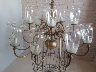 Lámpara araña bronce original