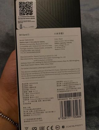Xiaomi Mi Band 3 Negra Nueva