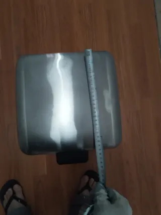 Cubo basura aluminio buen estado