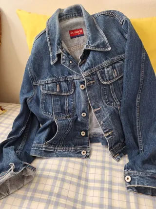 Chaqueta tejana SIX VALVES azul