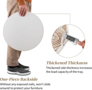 Bandeja Redonda Bohemia Madera 45cm