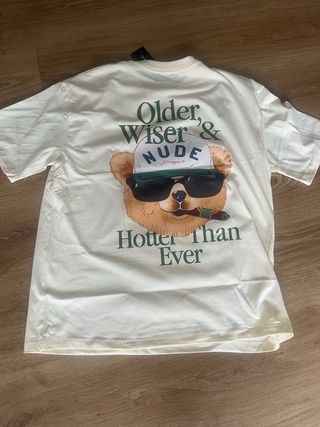 Camiseta Nude Project Talla M Color crema