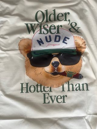 Camiseta Nude Project Talla M Color crema