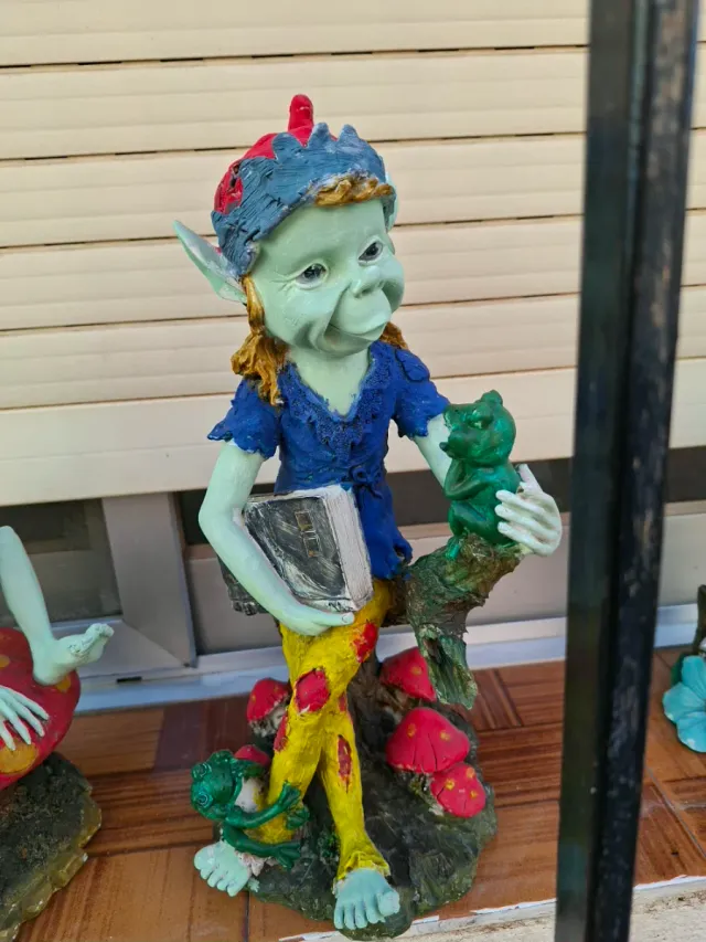 Figura Elfo Decoración Jardín