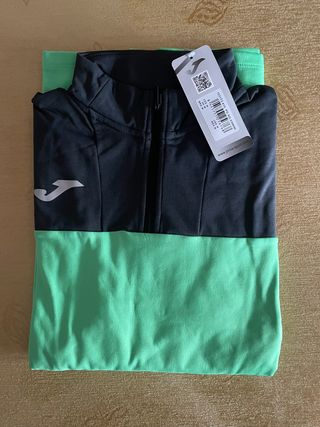 Sudadera Joma R-Trail verde y negra - Talla M