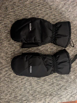 Guantes nieve Wedze 5-6 años negros
