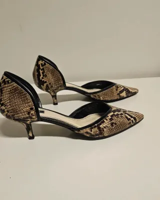 Zapatos Zara Mujer Tacón Animal Print Talla 39/40