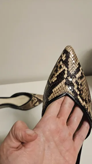 Zapatos Zara Mujer Tacón Animal Print Talla 39/40