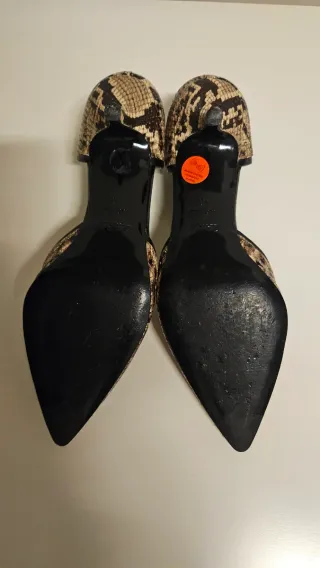 Zapatos Zara Mujer Tacón Animal Print Talla 39/40