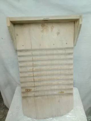 Tabla de lavar madera antigua