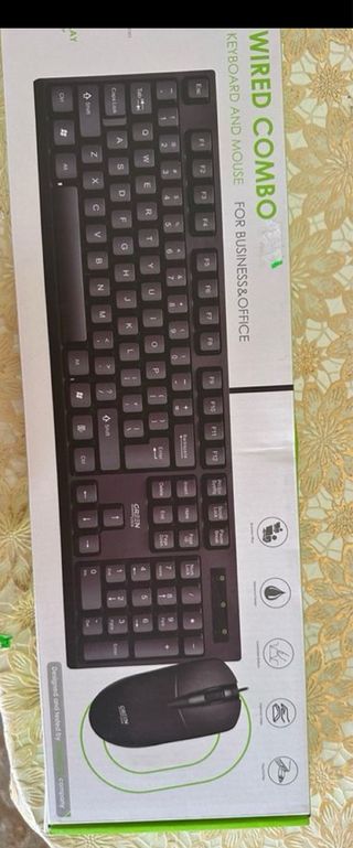 Teclado y Ratón GREEN Negro