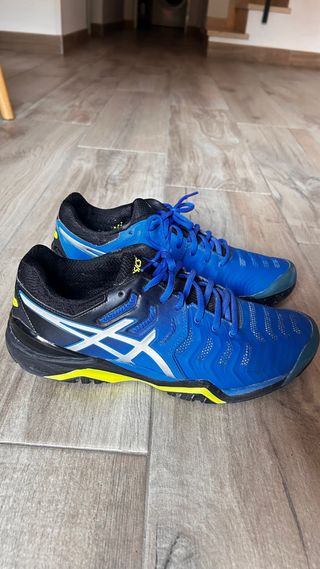 Zapatillas Asics Azules y Negras