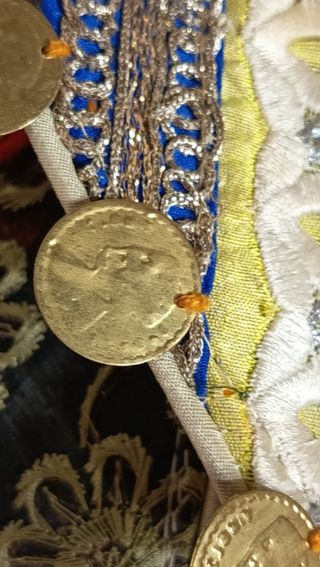 Bolso vintage patchwork pasamanería