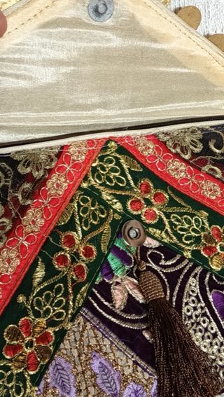 Bolso vintage patchwork pasamanería