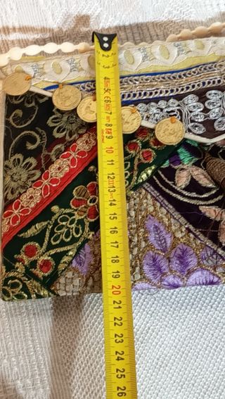 Bolso vintage patchwork pasamanería