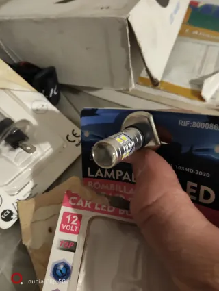 Kit 2 Luci LED H1 6000K per fari Lenticolari