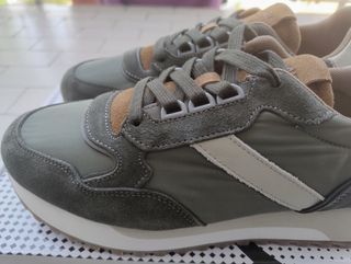 Sneakers Cafè Noir Uomo 41 Verde Beige