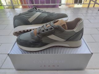 Sneakers Cafè Noir Uomo 41 Verde Beige